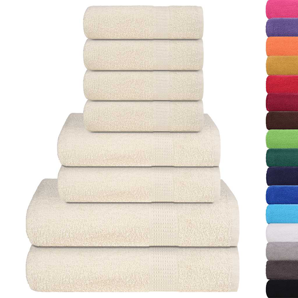 8-delige Handdoekenset FROGN 360 g/m² crème is nu te koop bij PeponiXL, paradijselijk wonen!
