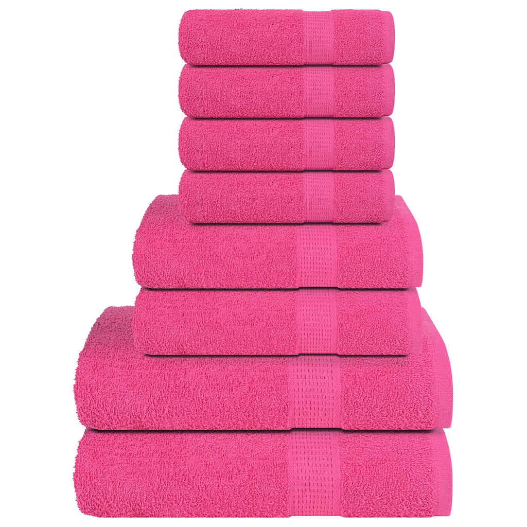 8-delige Handdoekenset FROGN 360 g/m² roze is nu te koop bij PeponiXL, paradijselijk wonen!