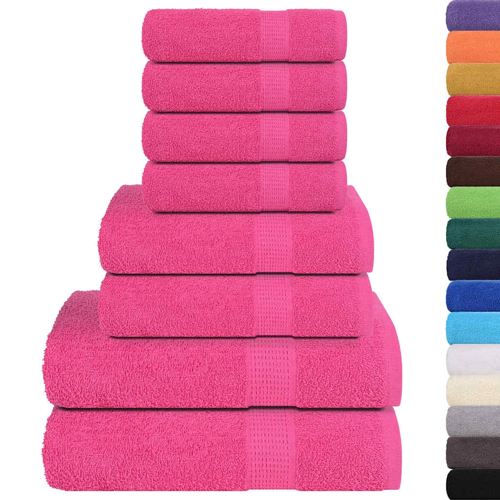 8-delige Handdoekenset FROGN 360 g/m² roze is nu te koop bij PeponiXL, paradijselijk wonen!