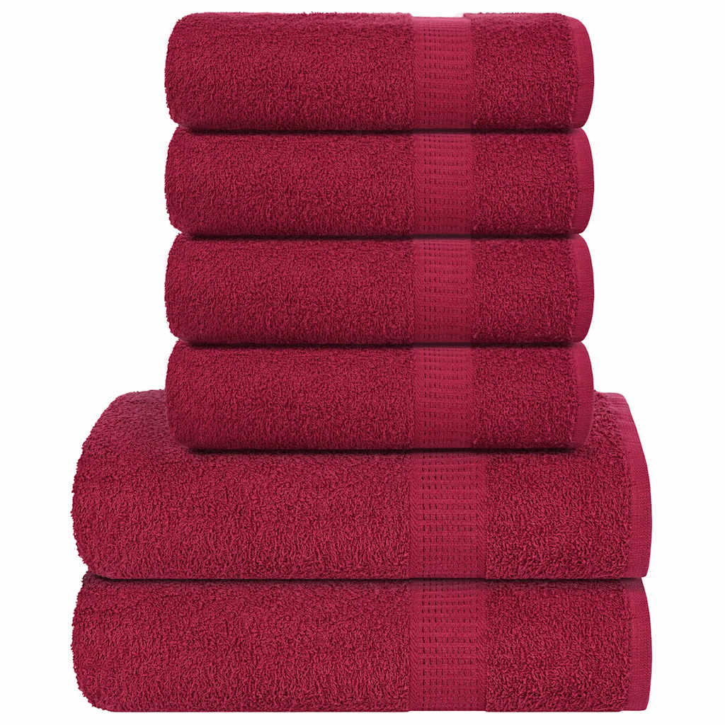 6-delige Handdoekenset FROGN 360 g/m² bordeaux is nu te koop bij PeponiXL, paradijselijk wonen!
