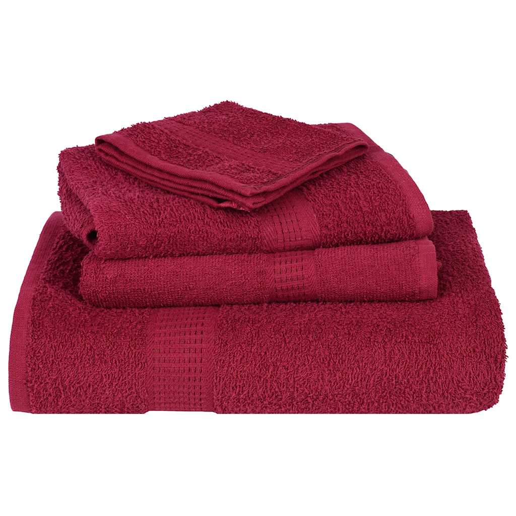 6-delige Handdoekenset FROGN 360 g/m² bordeaux is nu te koop bij PeponiXL, paradijselijk wonen!