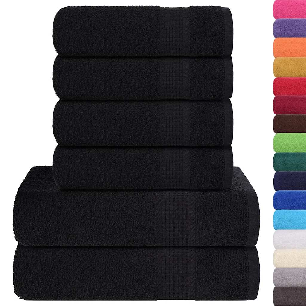 6-delige Handdoekenset FROGN 360 g/m² zwart is nu te koop bij PeponiXL, paradijselijk wonen!