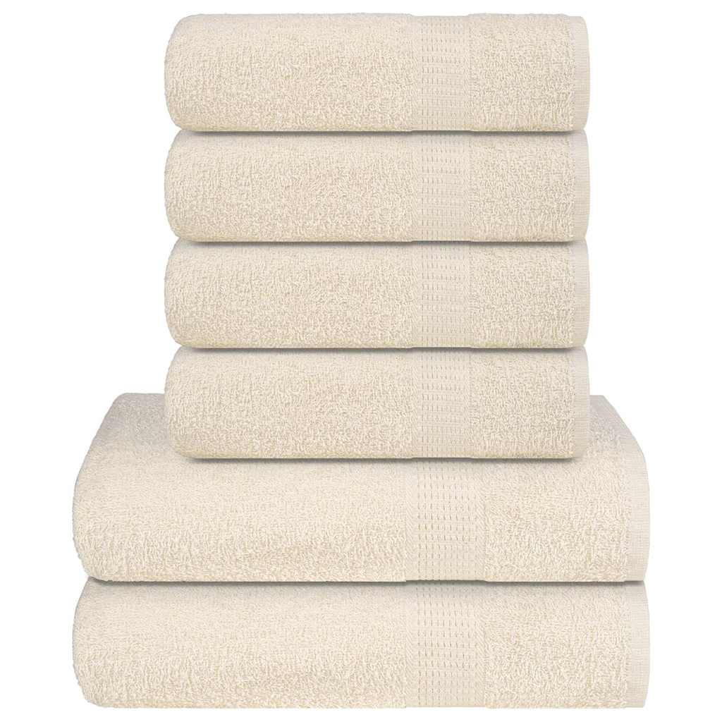 6-delige Handdoekenset FROGN 360 g/m² crème is nu te koop bij PeponiXL, paradijselijk wonen!