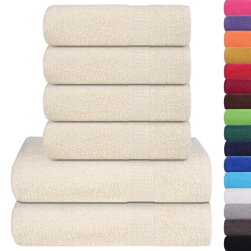 6-delige Handdoekenset FROGN 360 g/m² crème is nu te koop bij PeponiXL, paradijselijk wonen!