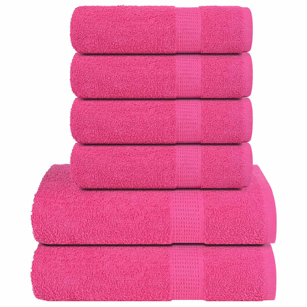 6-delige Handdoekenset FROGN 360 g/m² roze is nu te koop bij PeponiXL, paradijselijk wonen!