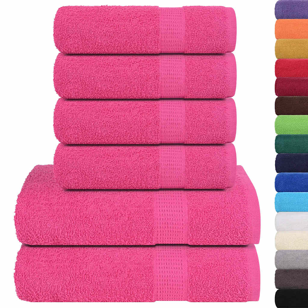6-delige Handdoekenset FROGN 360 g/m² roze is nu te koop bij PeponiXL, paradijselijk wonen!