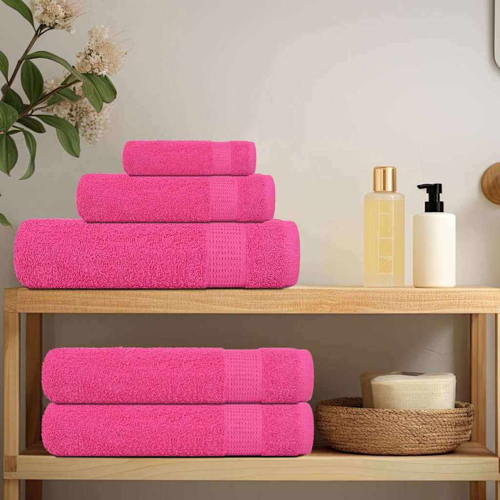 6-delige Handdoekenset FROGN 360 g/m² roze is nu te koop bij PeponiXL, paradijselijk wonen!