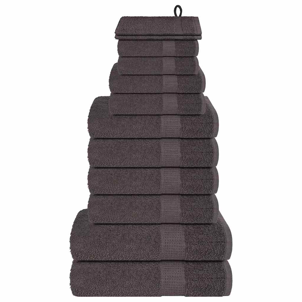 12-delige Handdoekenset FROGN 360 g/m² antraciet is nu te koop bij PeponiXL, paradijselijk wonen!