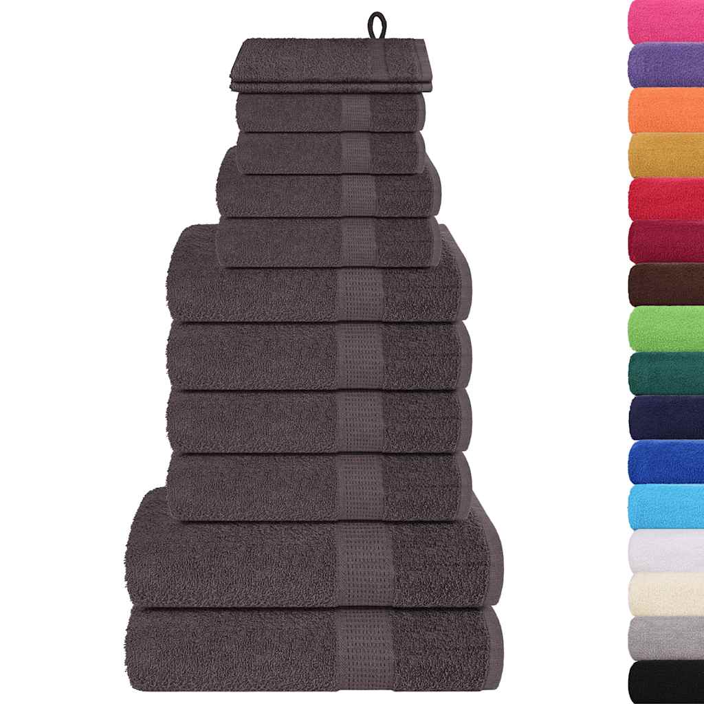 12-delige Handdoekenset FROGN 360 g/m² antraciet is nu te koop bij PeponiXL, paradijselijk wonen!