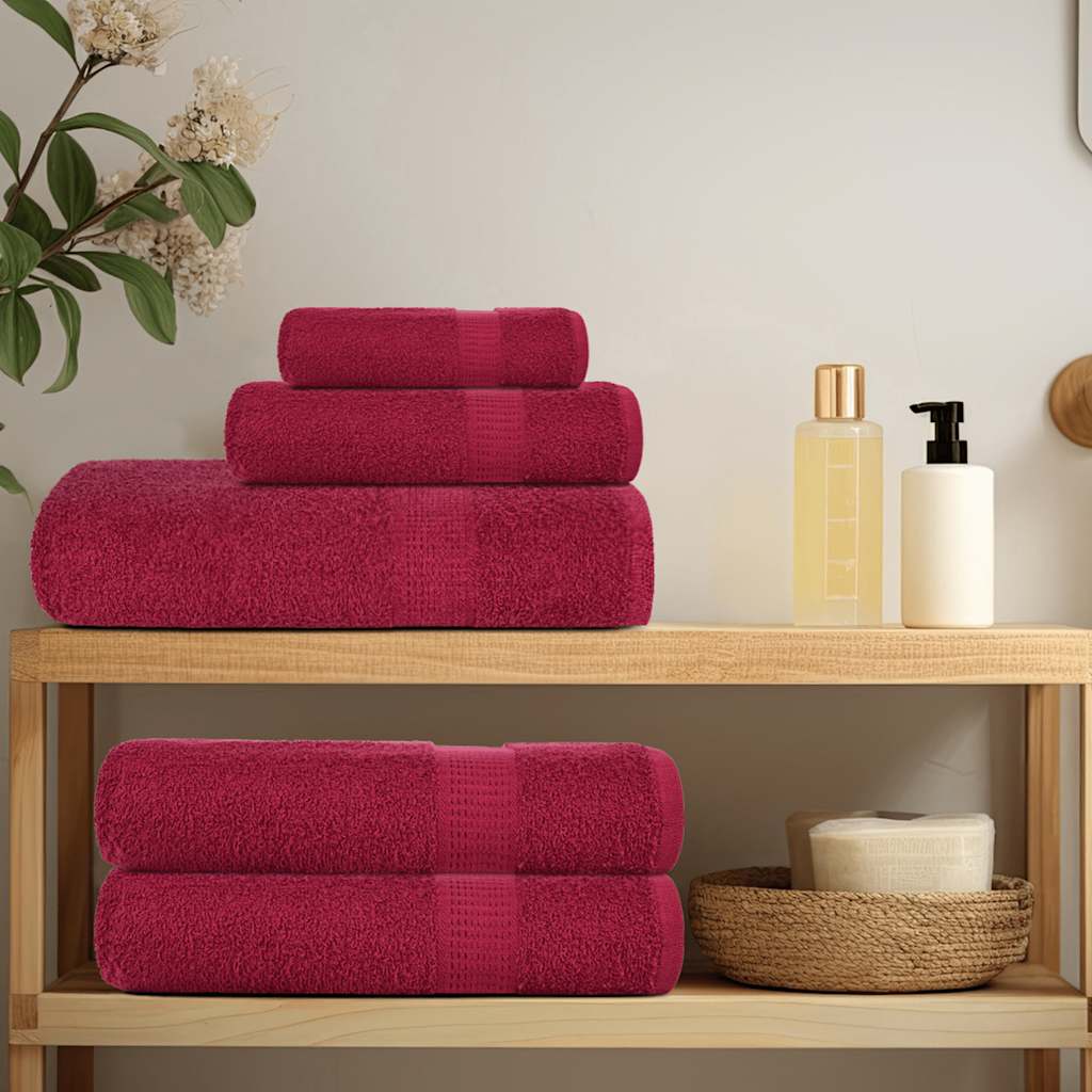 12-delige Handdoekenset FROGN 360 g/m² bordeaux is nu te koop bij PeponiXL, paradijselijk wonen!