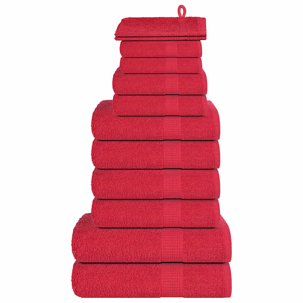 12-delige Handdoekenset FROGN 360 g/m² rood is nu te koop bij PeponiXL, paradijselijk wonen!