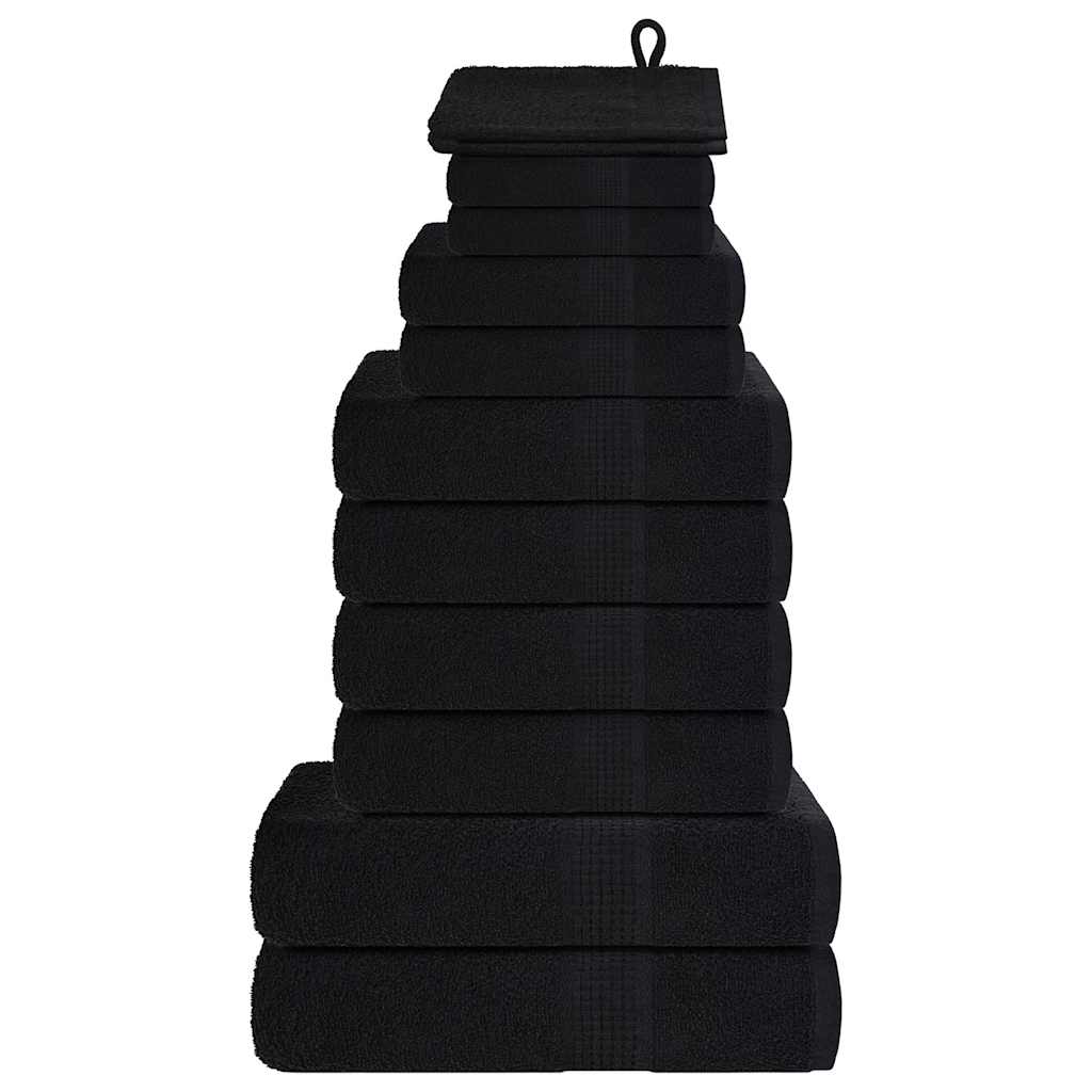 12-delige Handdoekenset FROGN 360 g/m² zwart is nu te koop bij PeponiXL, paradijselijk wonen!
