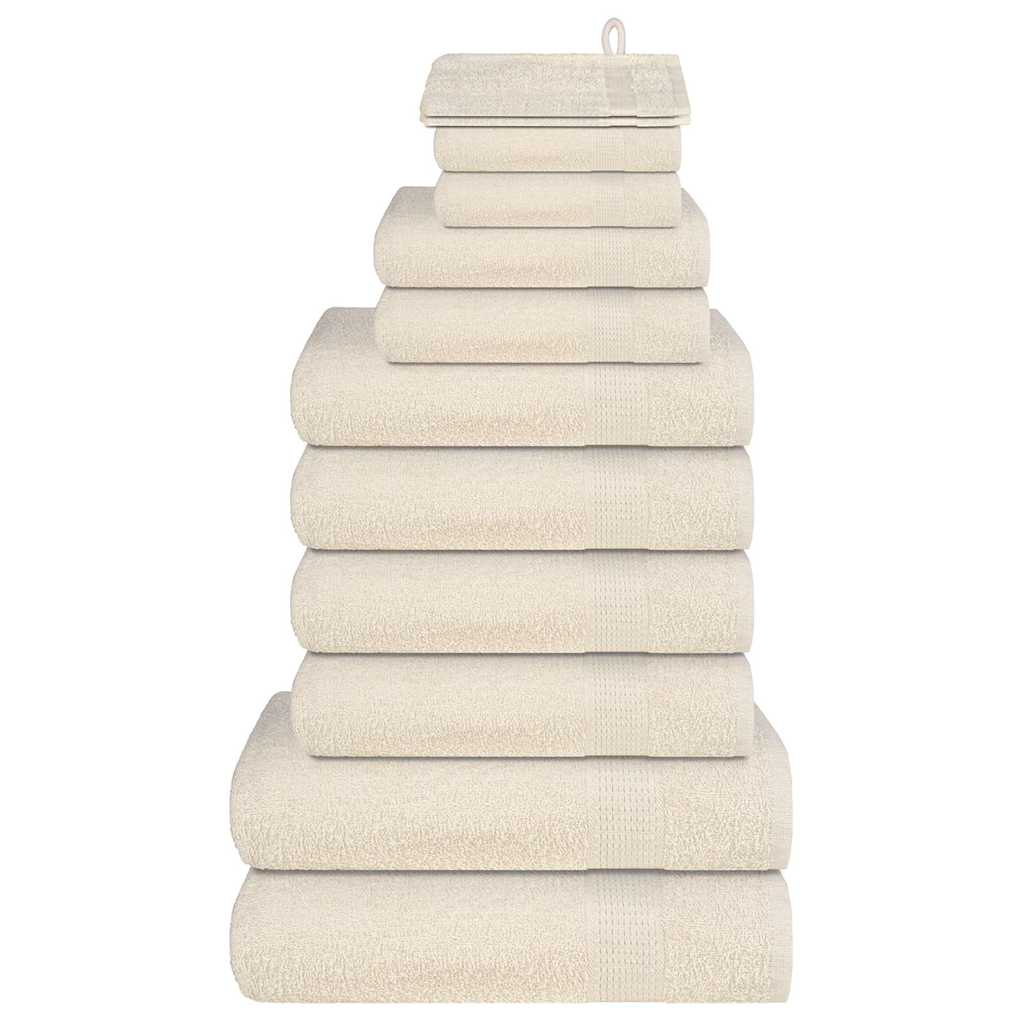 12-delige Handdoekenset FROGN 360 g/m² crème is nu te koop bij PeponiXL, paradijselijk wonen!