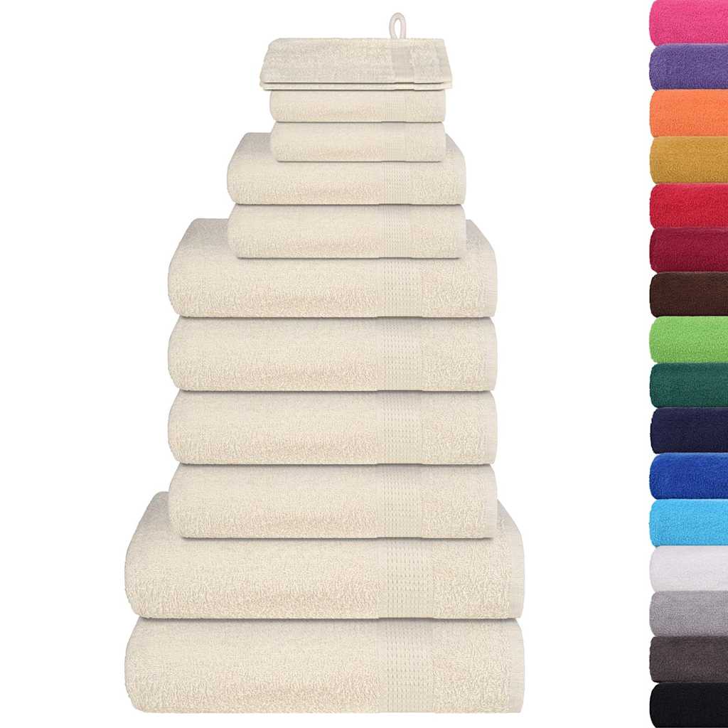 12-delige Handdoekenset FROGN 360 g/m² crème is nu te koop bij PeponiXL, paradijselijk wonen!