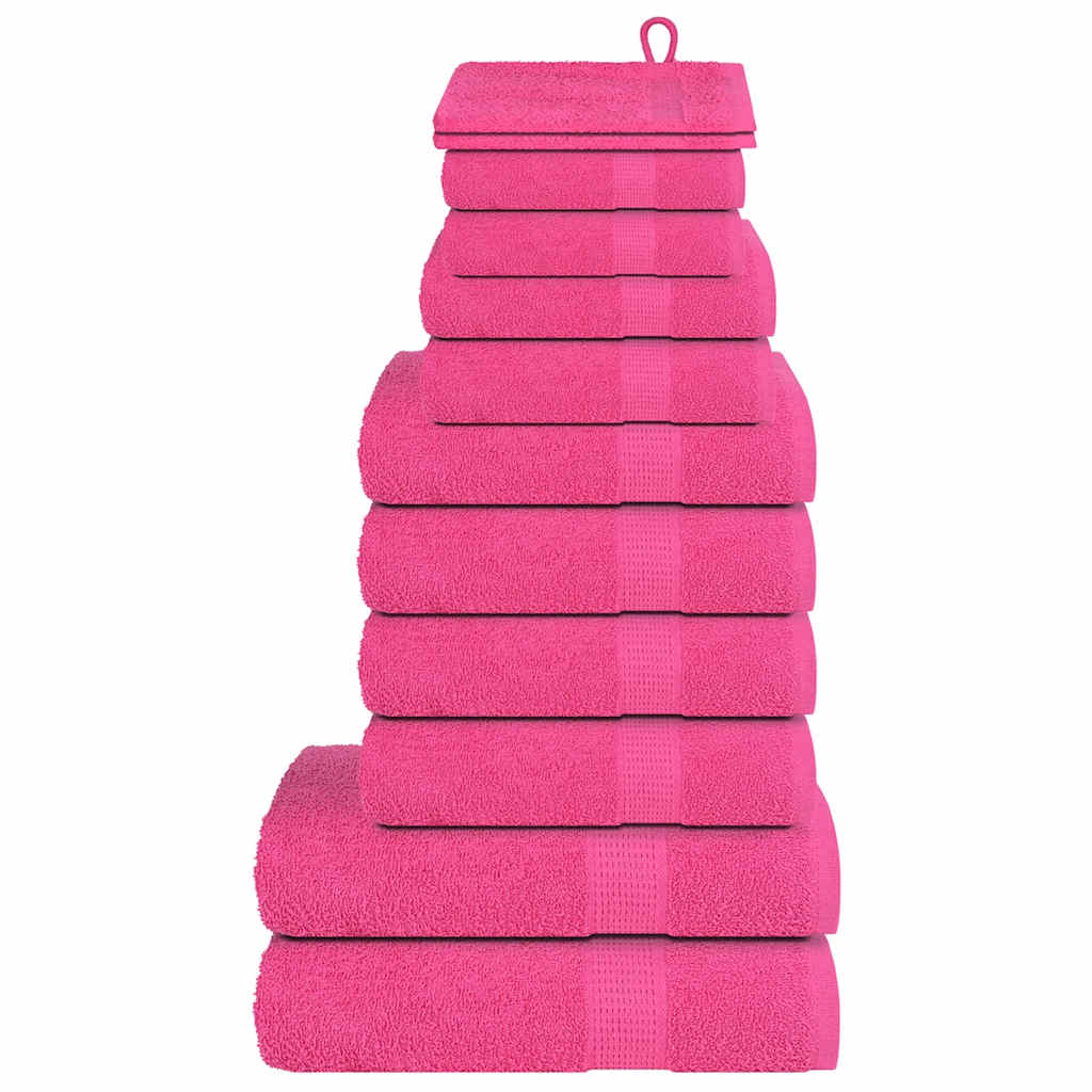 12-delige Handdoekenset FROGN 360 g/m² roze is nu te koop bij PeponiXL, paradijselijk wonen!