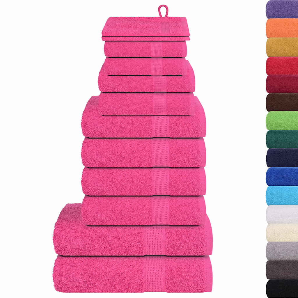 12-delige Handdoekenset FROGN 360 g/m² roze is nu te koop bij PeponiXL, paradijselijk wonen!