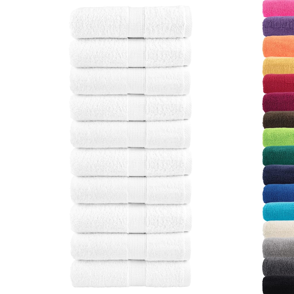 Premium washandjes SOLUND 50 stuks 30x30 cm 600 g/m² wit is nu te koop bij PeponiXL, paradijselijk wonen!