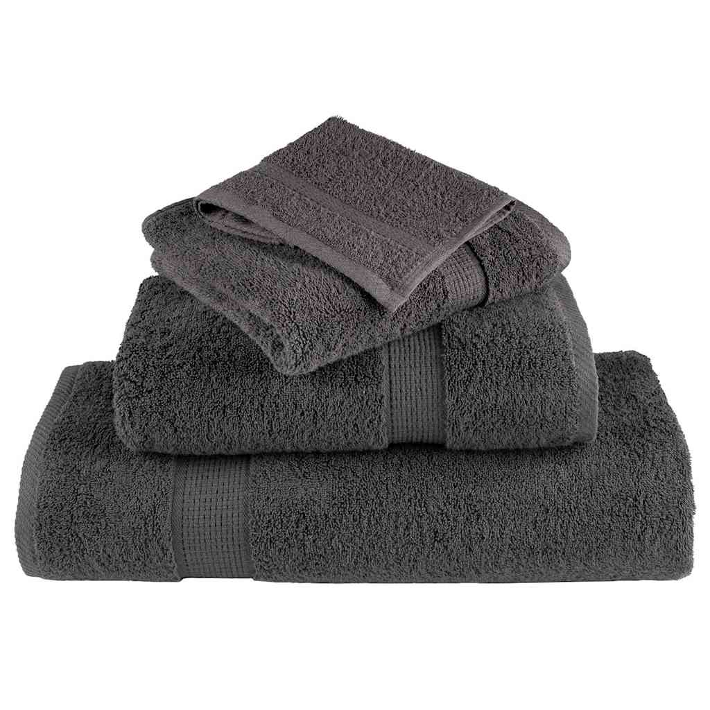 Gastendoek SOLUND 10 pcs Antraciet 15 x 21 cm 550 gsm is nu te koop bij PeponiXL, paradijselijk wonen!