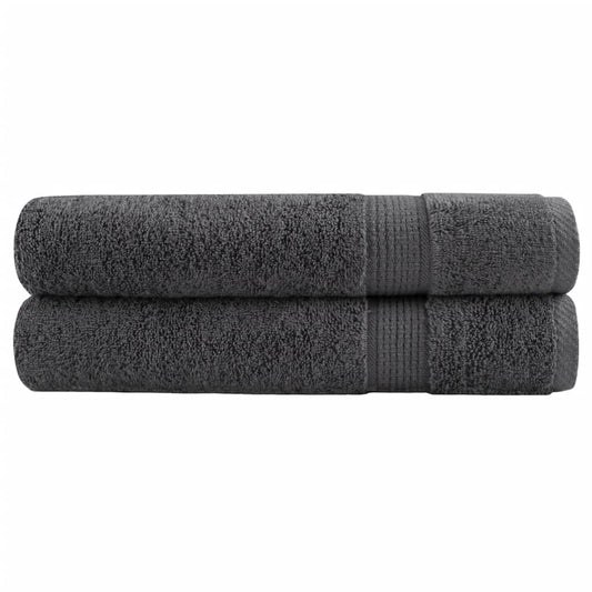 Saunadoeken SOLUND 2 st 600 g/m² 80x200 cm antracietkleur is nu te koop bij PeponiXL, paradijselijk wonen!