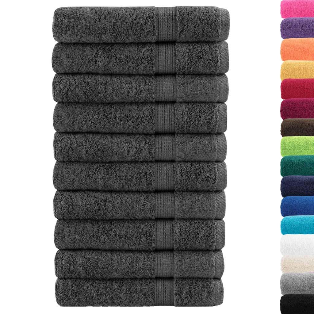 Saunadoeken SOLUND 10 st 600 g/m² 80x200 cm antracietkleur is nu te koop bij PeponiXL, paradijselijk wonen!