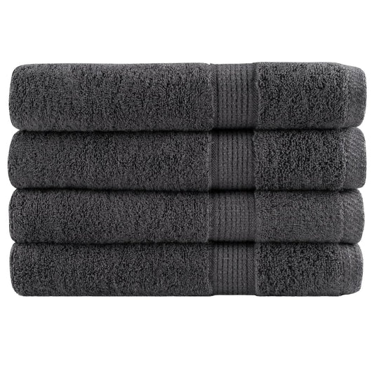 Handdoeken SOLUND 4 st 600 g/m² 100x200 cm antracietkleur is nu te koop bij PeponiXL, paradijselijk wonen!