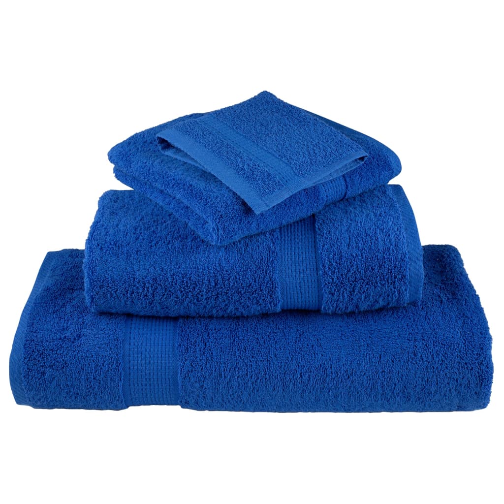 Badhanddoeken SOLUND 10 st 600 g/m² 70x140 cm blauw is nu te koop bij PeponiXL, paradijselijk wonen!