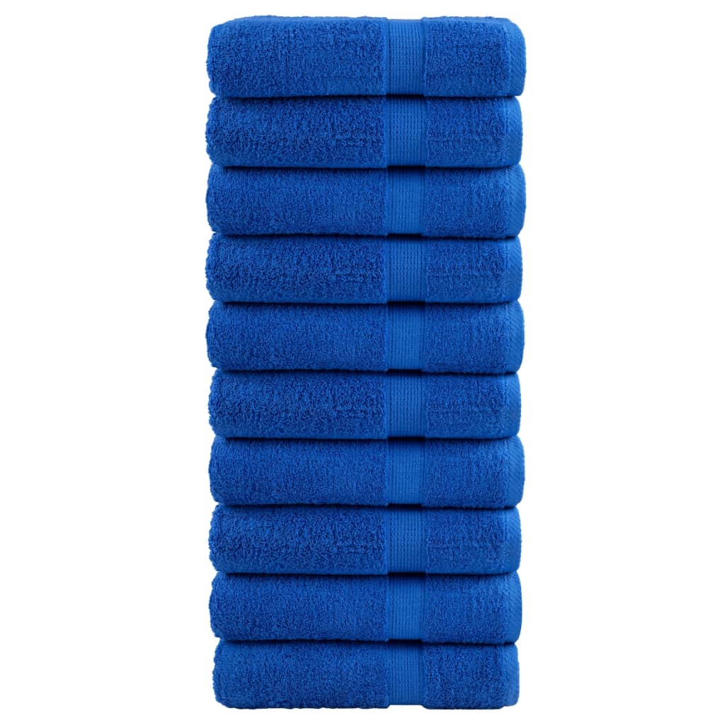 Badhanddoeken SOLUND 10 st 600 g/m² 100x150 cm blauw is nu te koop bij PeponiXL, paradijselijk wonen!