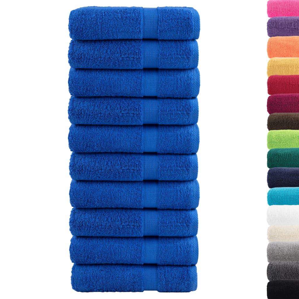 Badhanddoeken SOLUND 10 st 600 g/m² 100x150 cm blauw is nu te koop bij PeponiXL, paradijselijk wonen!
