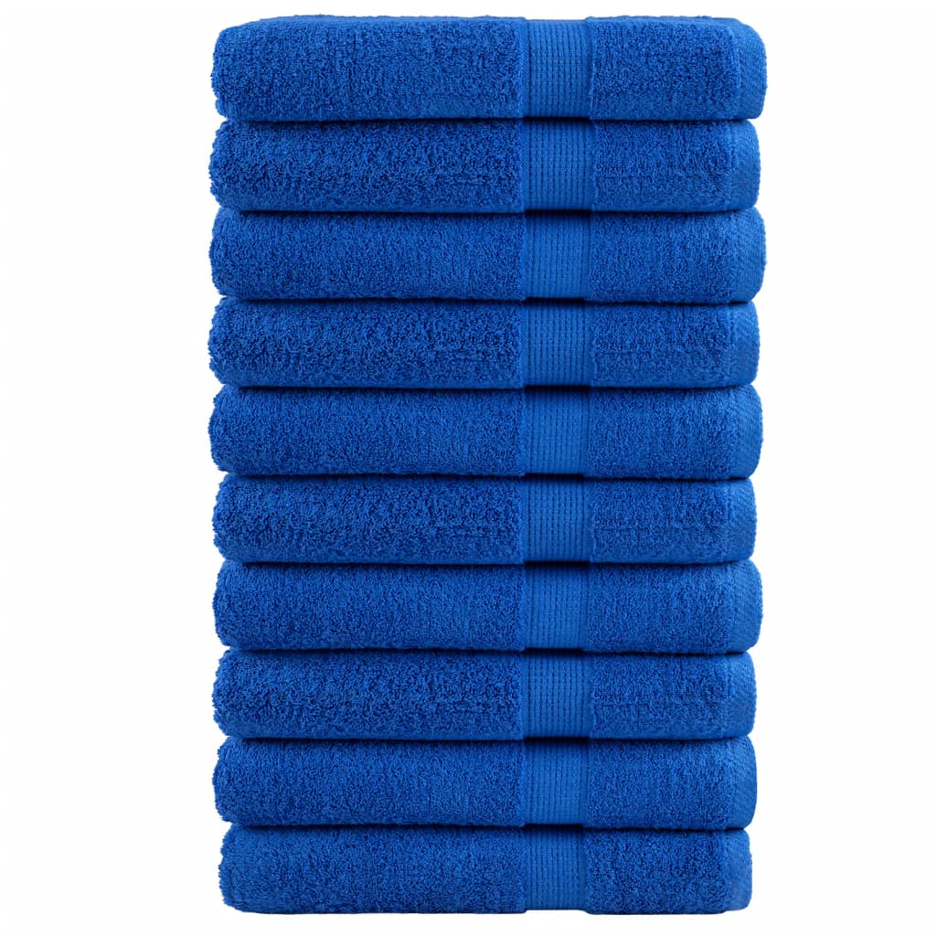 Handdoeken SOLUND 10 st 600 g/m² 100x200 cm blauw is nu te koop bij PeponiXL, paradijselijk wonen!