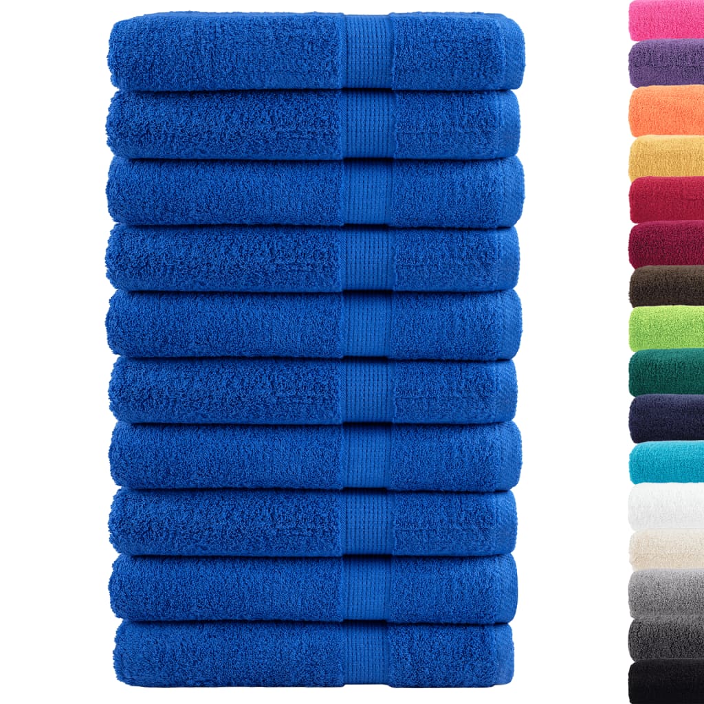Handdoeken SOLUND 10 st 600 g/m² 100x200 cm blauw is nu te koop bij PeponiXL, paradijselijk wonen!