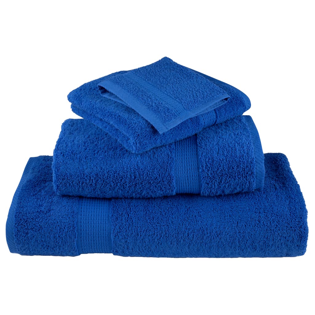 Handdoeken SOLUND 10 st 600 g/m² 100x200 cm blauw is nu te koop bij PeponiXL, paradijselijk wonen!