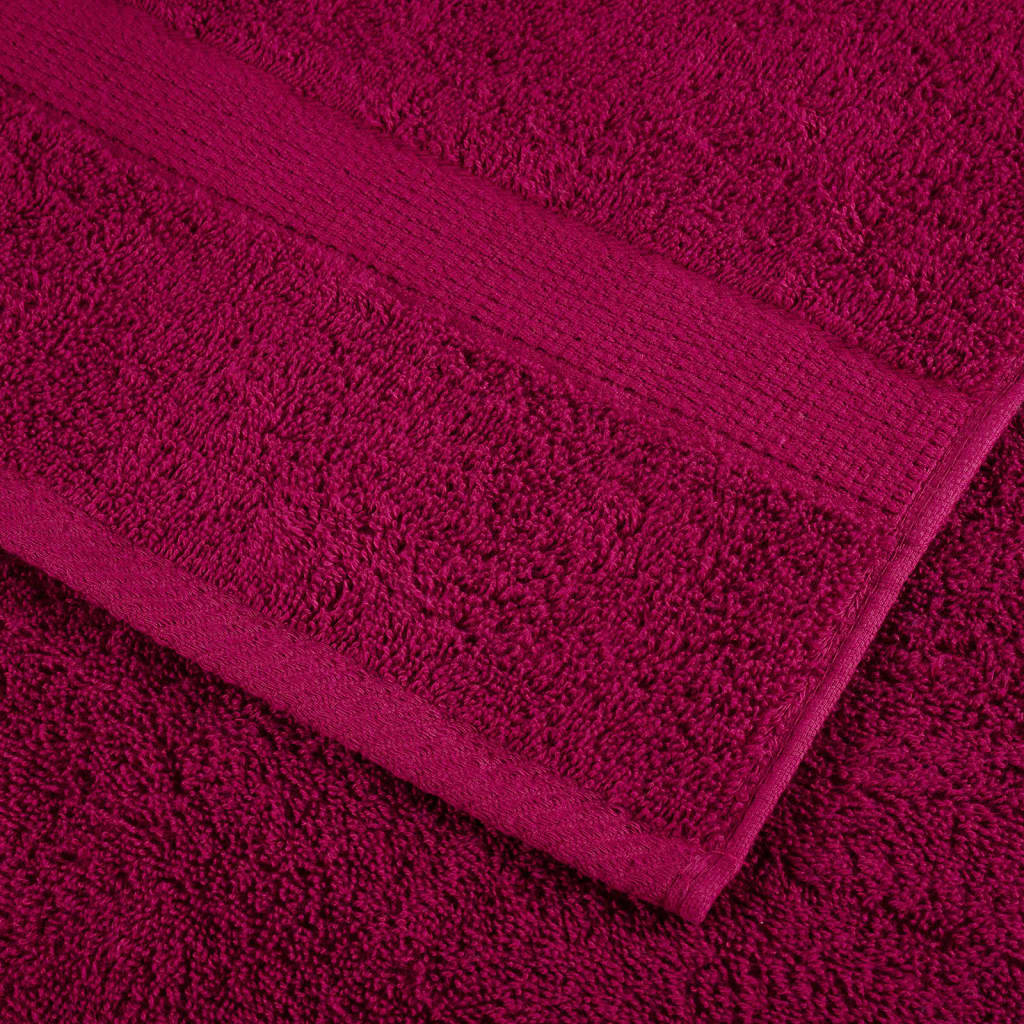 Handdoeken SOLUND 10 st 600 g/m² 100x200 cm bordeauxrood is nu te koop bij PeponiXL, paradijselijk wonen!