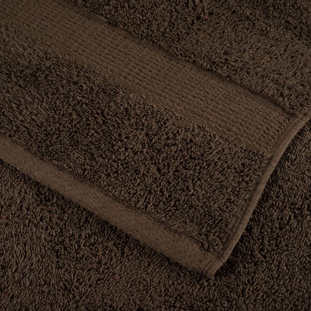 Badhanddoeken SOLUND 10 st 600 g/m² 70x140 cm bruin is nu te koop bij PeponiXL, paradijselijk wonen!