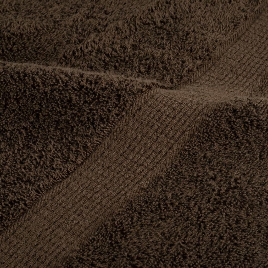 Badhanddoeken SOLUND 10 st 600 g/m² 100x150 cm bruin is nu te koop bij PeponiXL, paradijselijk wonen!