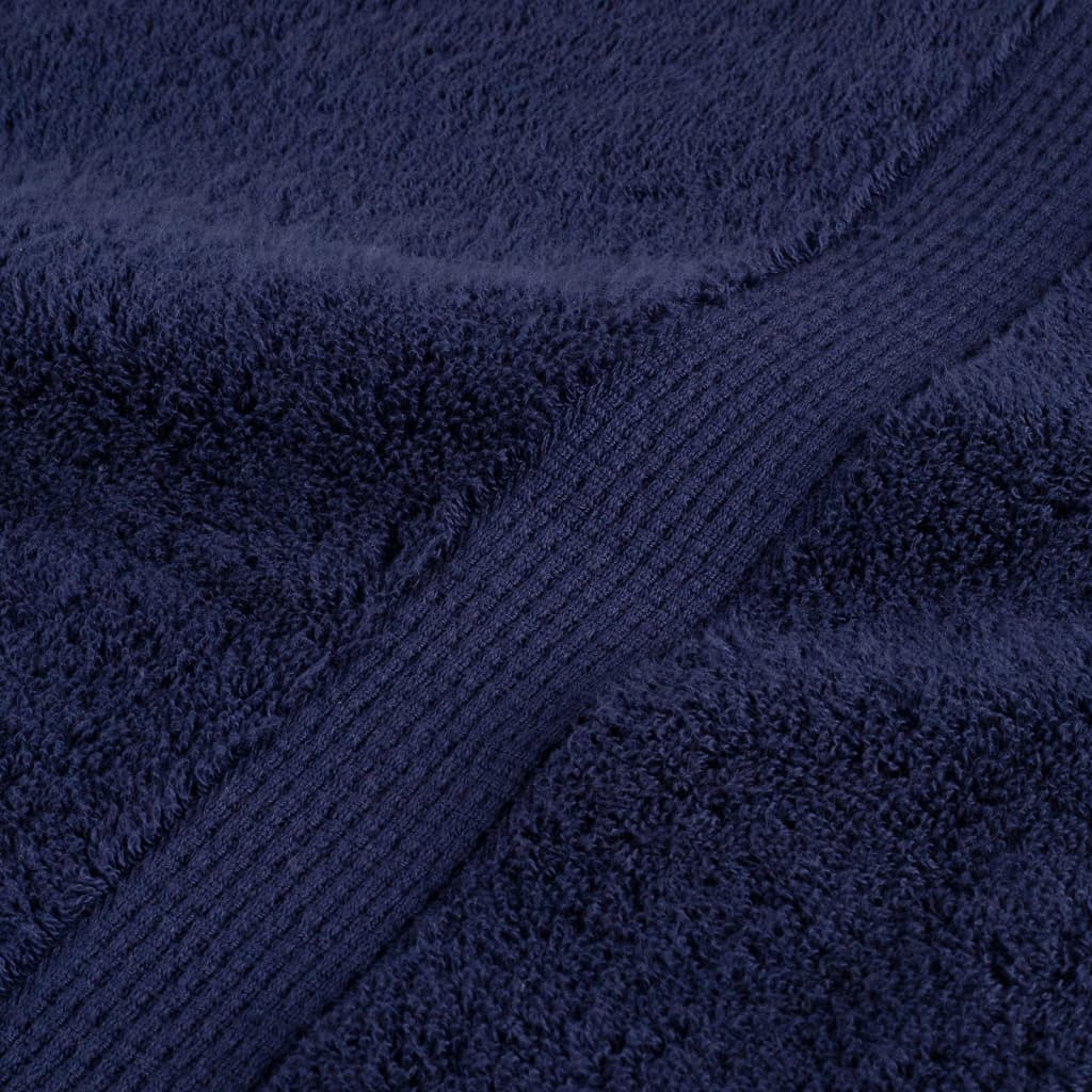 Badhanddoeken SOLUND 10 st 600 g/m² 100x150 cm marineblauw is nu te koop bij PeponiXL, paradijselijk wonen!