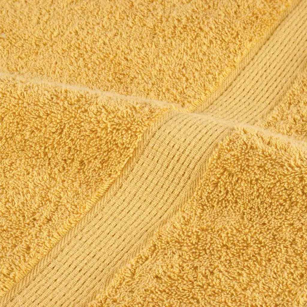 Gastendoek SOLUND 2 pcs Goud 15 x 21 cm 550 gsm is nu te koop bij PeponiXL, paradijselijk wonen!
