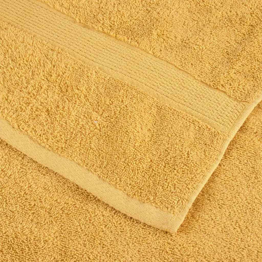 Gastendoek SOLUND 4 pcs Goud 15 x 21 cm 550 gsm is nu te koop bij PeponiXL, paradijselijk wonen!