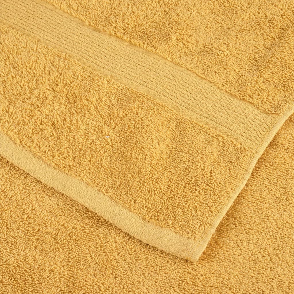 Saunadoeken SOLUND 10 st 600 g/m² 80x200 cm goudkleurig is nu te koop bij PeponiXL, paradijselijk wonen!