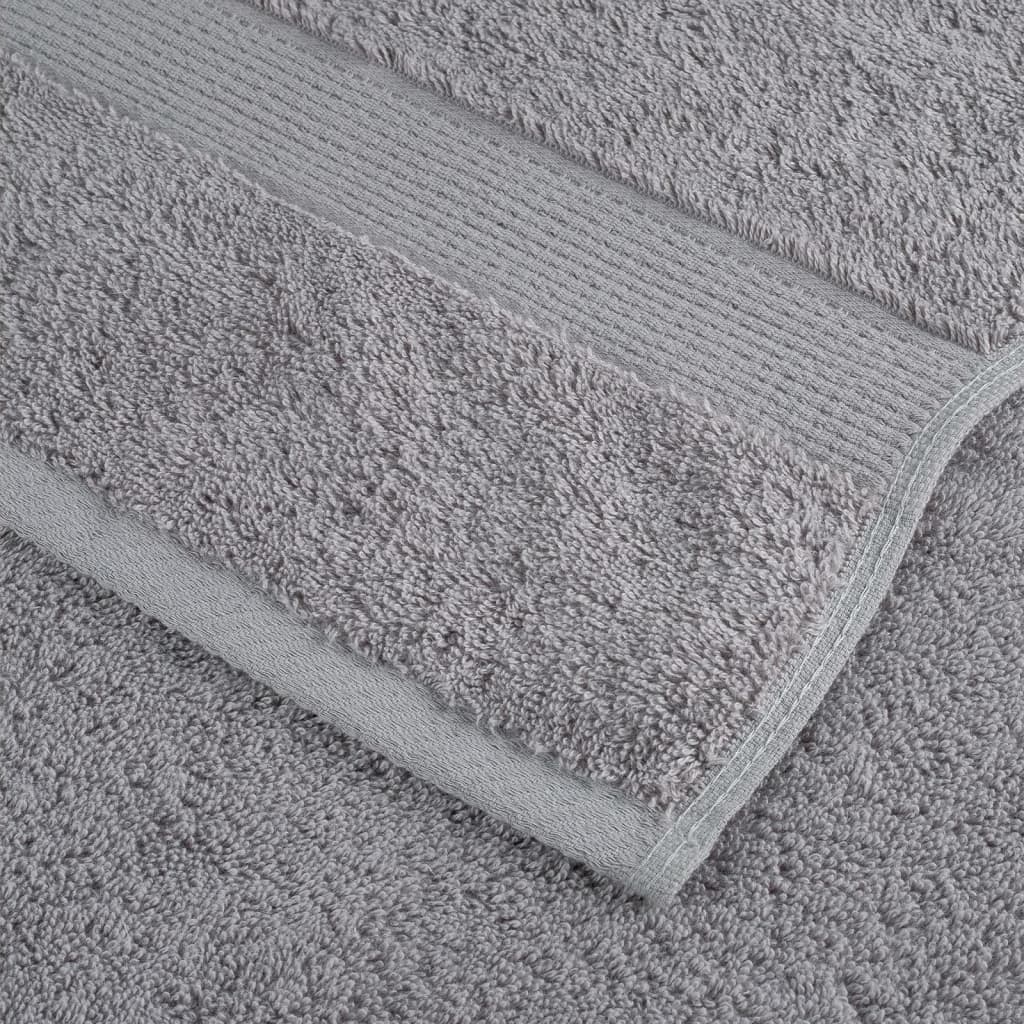 Badhanddoeken SOLUND 10 st 600 g/m² 100x150 cm grijs is nu te koop bij PeponiXL, paradijselijk wonen!