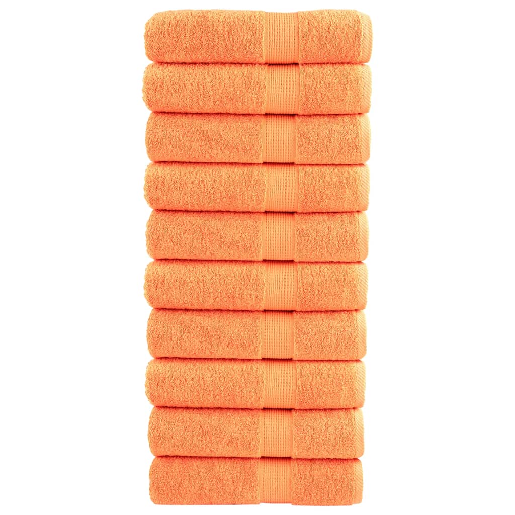 Handdoeken SOLUND 10 st 600 g/m² 50x100 cm oranje is nu te koop bij PeponiXL, paradijselijk wonen!