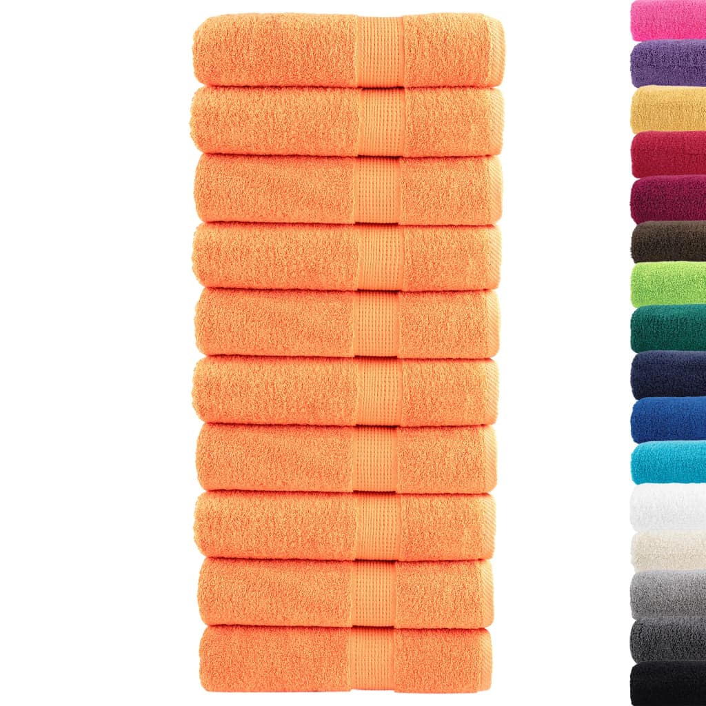 Handdoeken SOLUND 10 st 600 g/m² 50x100 cm oranje is nu te koop bij PeponiXL, paradijselijk wonen!