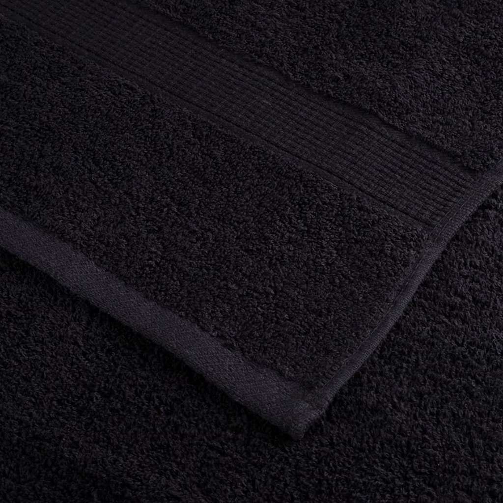 Gastendoek SOLUND 4 pcs Zwart 15 x 21 cm 550 gsm is nu te koop bij PeponiXL, paradijselijk wonen!