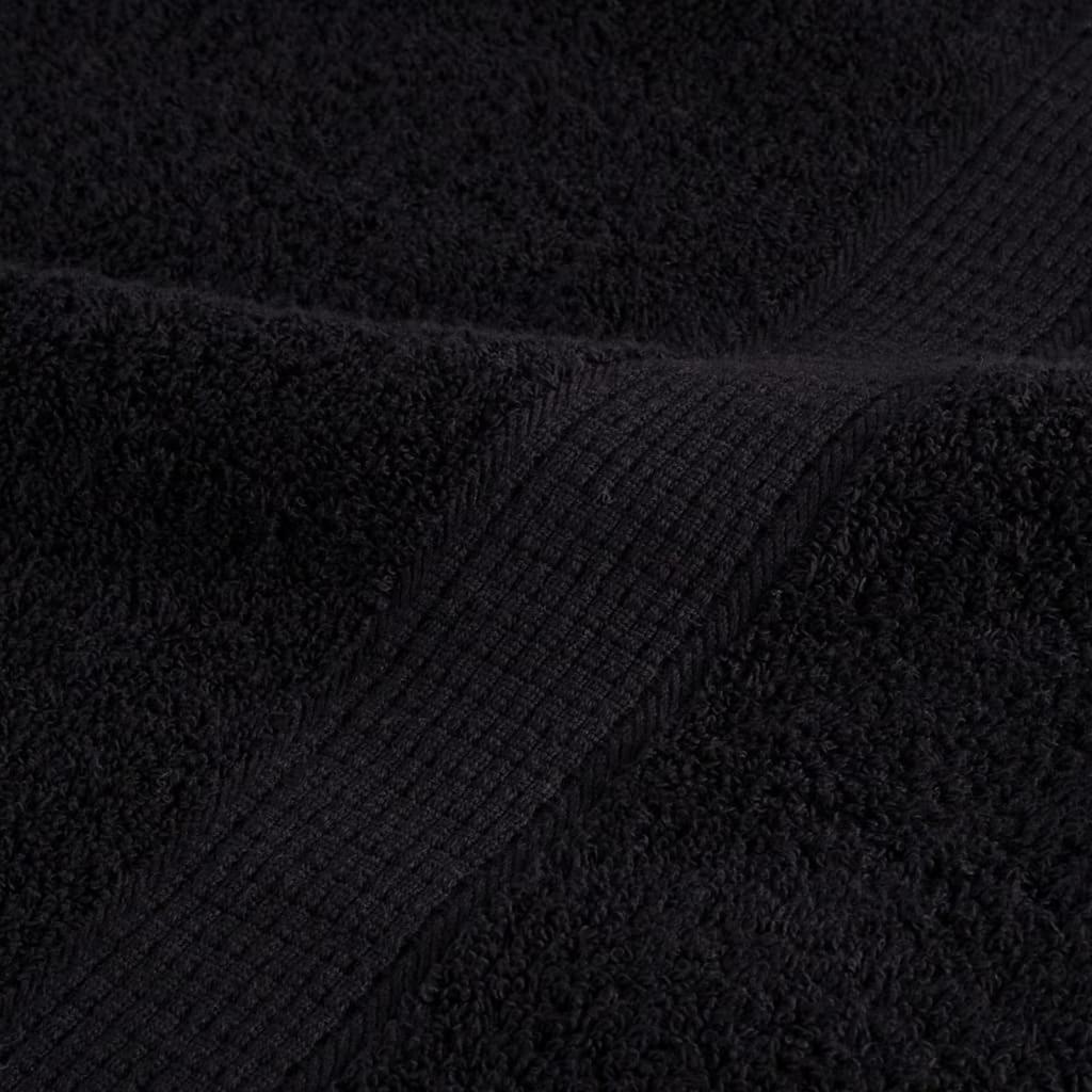 Gastendoek SOLUND 4 pcs Zwart 15 x 21 cm 550 gsm is nu te koop bij PeponiXL, paradijselijk wonen!