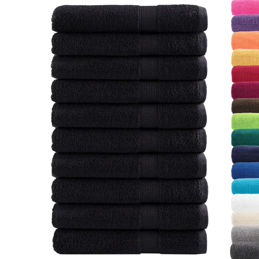 Saunadoeken SOLUND 10 st 600 g/m² 80x200 cm zwart is nu te koop bij PeponiXL, paradijselijk wonen!