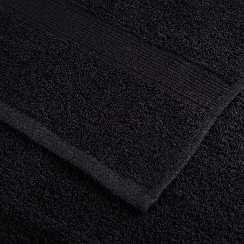 Handdoeken SOLUND 2 st 600 g/m² 100x200 cm zwart is nu te koop bij PeponiXL, paradijselijk wonen!