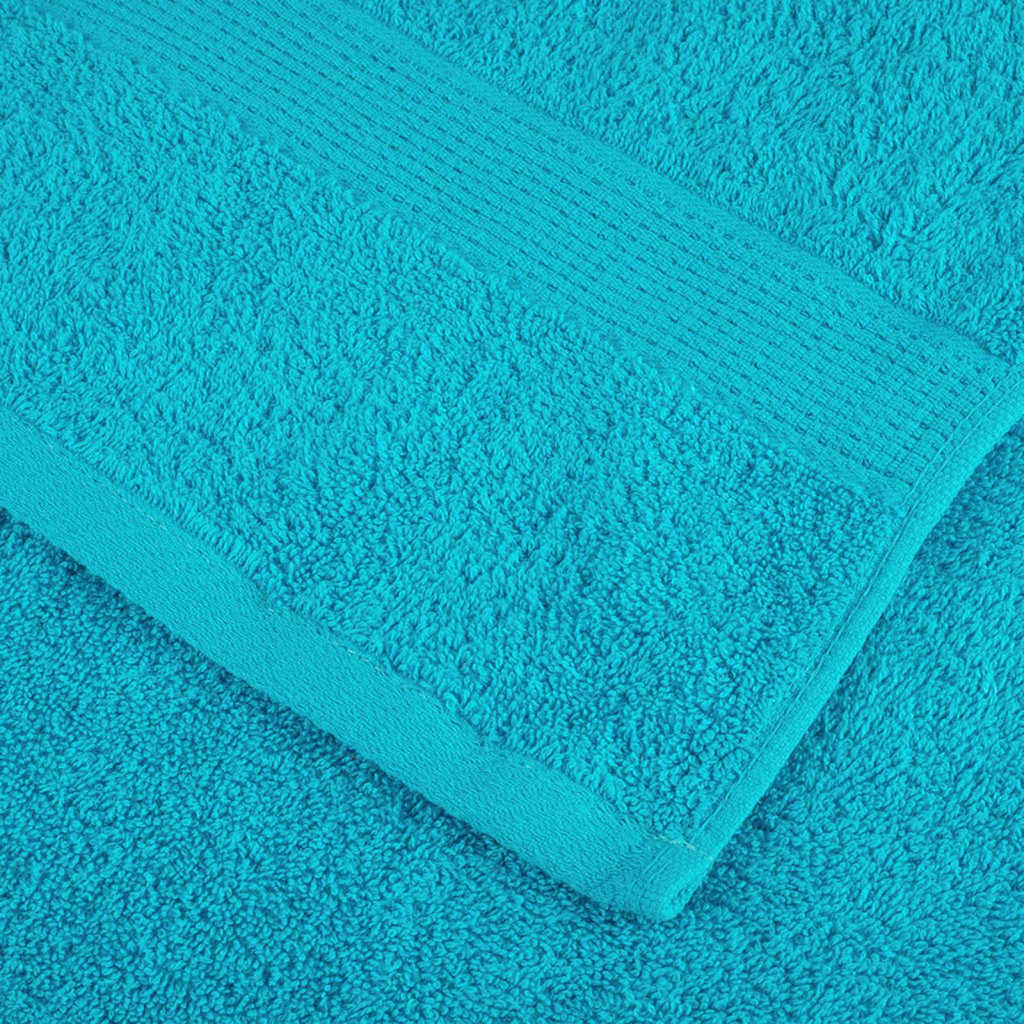 Gastendoek SOLUND 4 pcs Turquoise 15 x 21 cm 550 gsm is nu te koop bij PeponiXL, paradijselijk wonen!