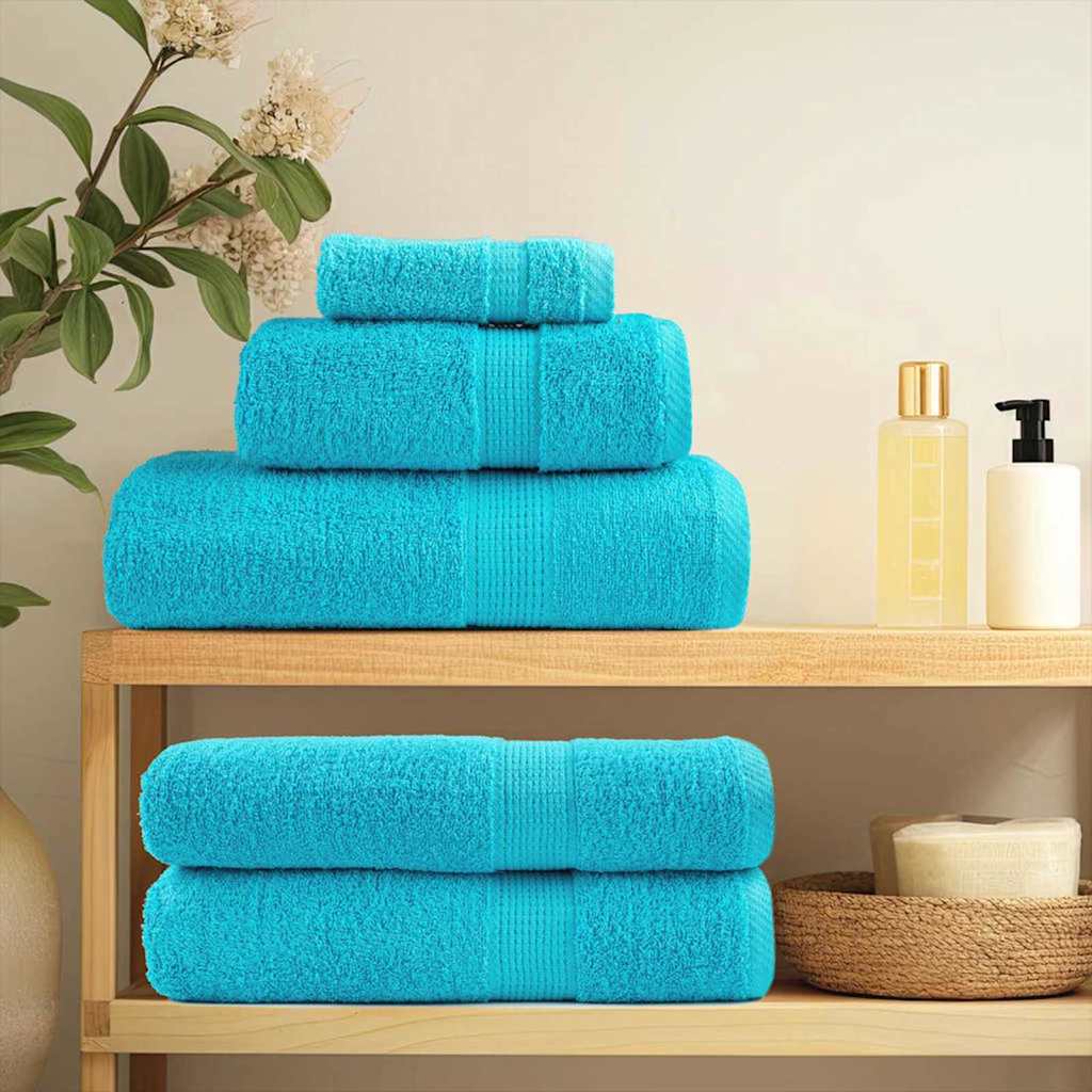Gastendoek SOLUND 10 pcs Turquoise 15 x 21 cm 550 gsm is nu te koop bij PeponiXL, paradijselijk wonen!