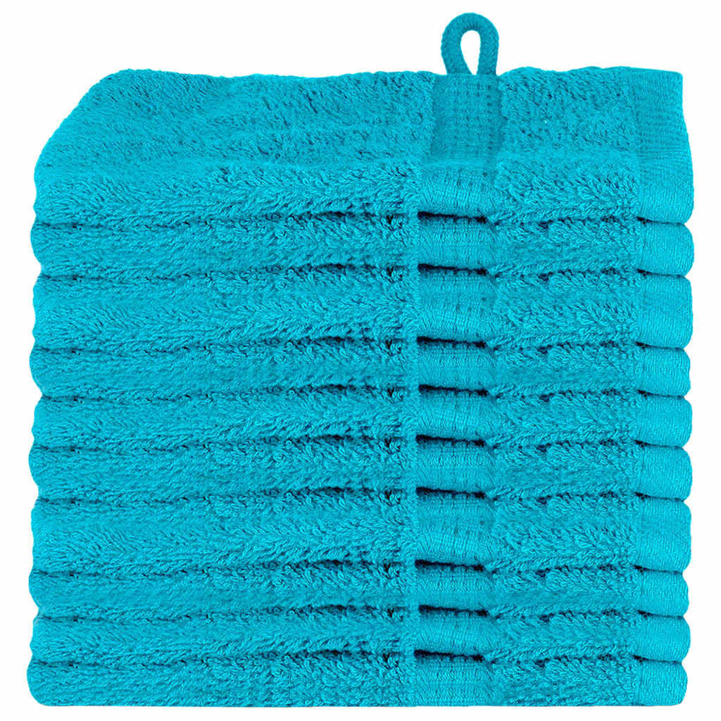 Gastendoek SOLUND 10 pcs Turquoise 15 x 21 cm 550 gsm is nu te koop bij PeponiXL, paradijselijk wonen!