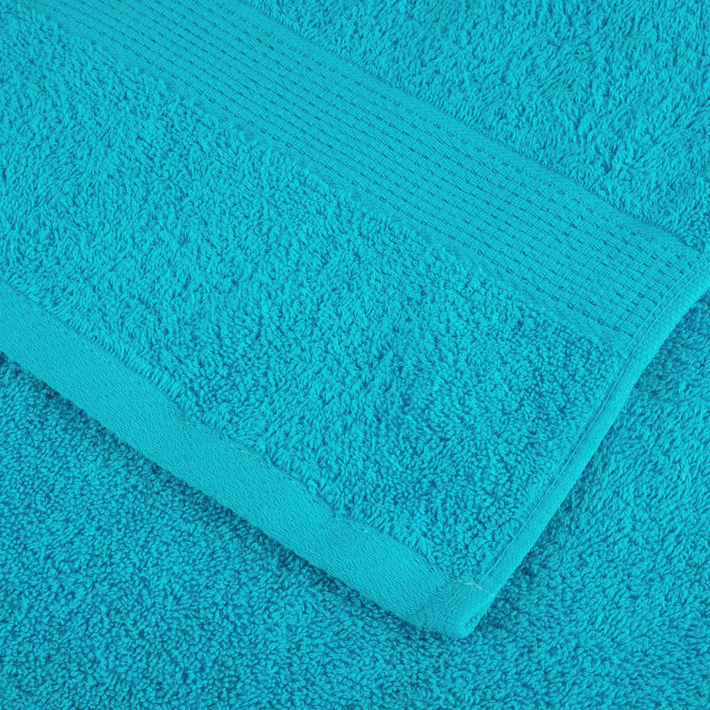 Badhanddoeken SOLUND 10 st 600 g/m² 70x140 cm turquoise is nu te koop bij PeponiXL, paradijselijk wonen!