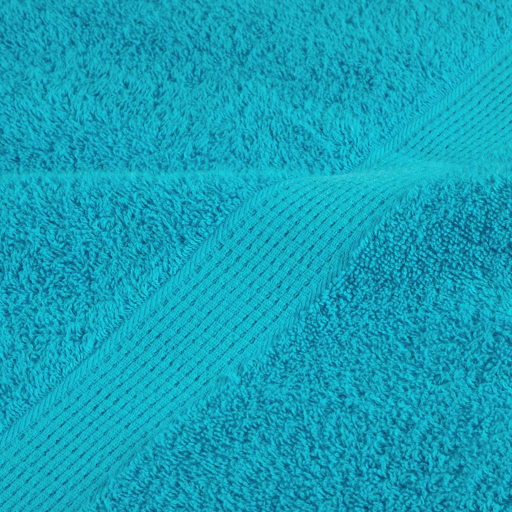 Badhanddoeken SOLUND 10 st 600 g/m² 70x140 cm turquoise is nu te koop bij PeponiXL, paradijselijk wonen!